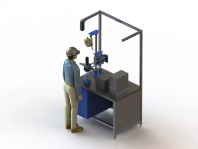 Stud bolt tightening Machine 3D model