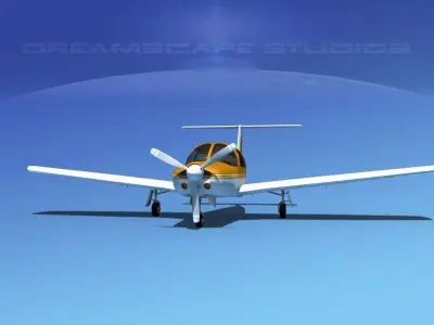 Piper PA-28R-201 Arrow III V10 3D model
