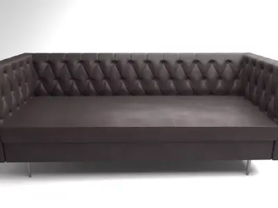 Chester sofa brown materail luxery furniture Free 3D model