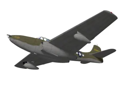 bell P-59A airacomet 3D model