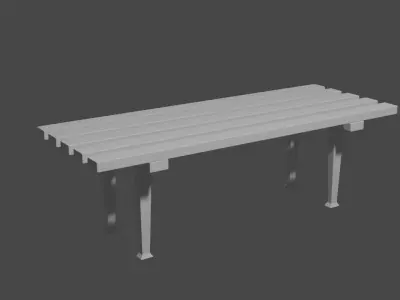 Bench Free 3D model order