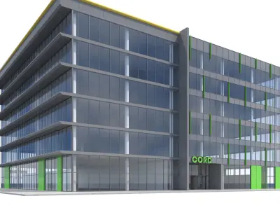 Commercial Building-012 Office Building 3D model