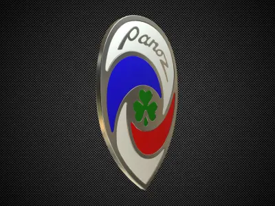 panoz logo 3D model