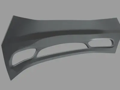 Front Bumper Custom 02 Low-poly 3D model