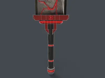 Sci-Fi Sword V1 - 04 Low-poly 3D model