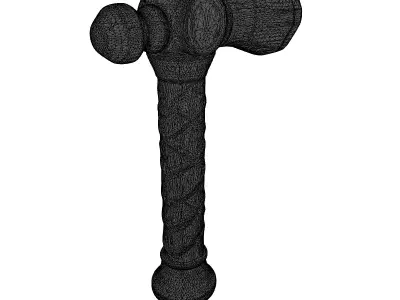 Ancient Ornate Hammer Model 3D model
