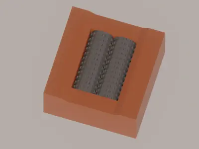 Double Roller Crushers 3D model