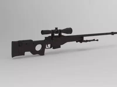 Accuracy International AWM 3D model