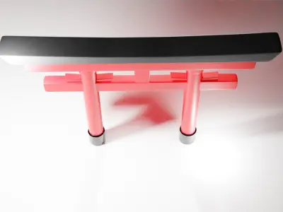 Torii gate Low-poly 3D model