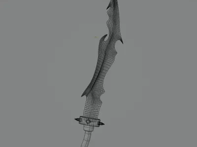 Magic Sword Free low-poly 3D model