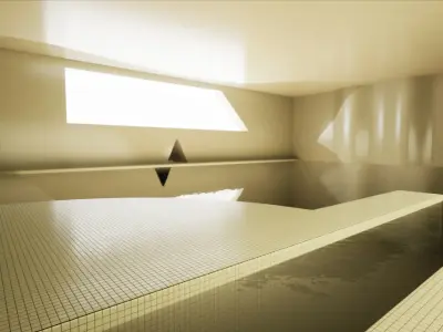 Backrooms - Poolrooms Modular Horror Environment - Unreal Engine Low-poly 3D model