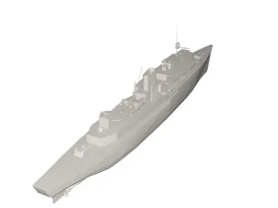 Military Ship 3D model