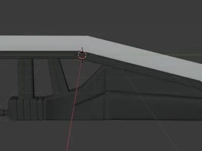 Futuristic Black Sword Free 3D model