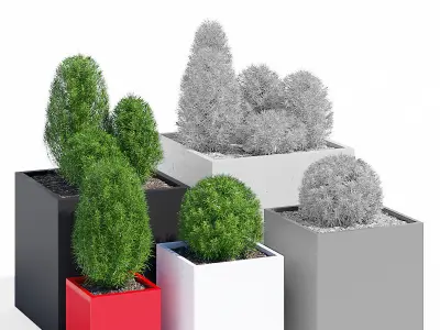 Pottery Pots nine part 1 3D model