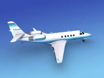 IAI Astra Jet V08 3D model