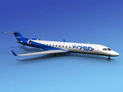Bombardier CRJ700 Bombadier 3D model