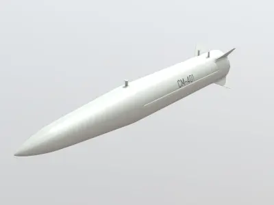 CM-401 Chinese Anti-Ship Ballistic Missile Low-poly 3D model
