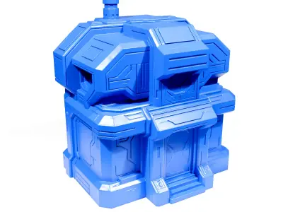 Sci-Fi House 3D print model