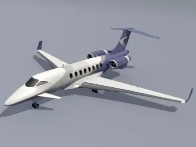 Business jet concept  3D model