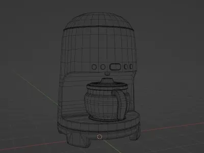 Drip Coffee Maker Free low-poly 3D model