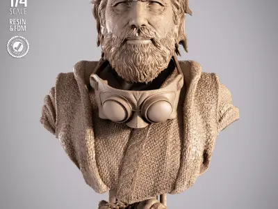 STAR WARS Old Ben Keboni Portrait Bust 3D print model purchase