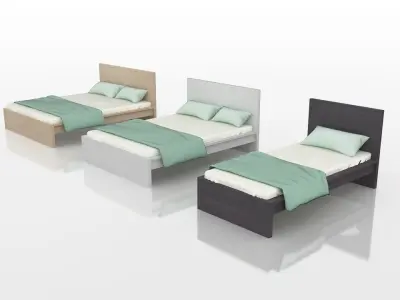 Ikea MALM bed collection Free 3D model
