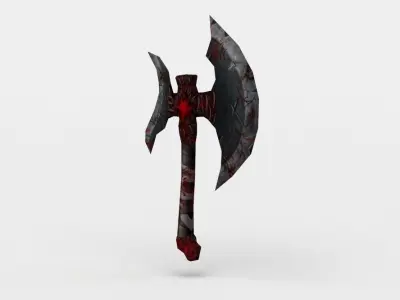 Axe Low-poly 3D model shop