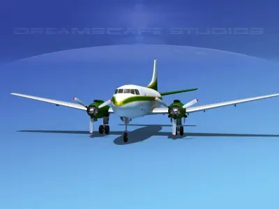 Martin 404 Executive 3 3D model