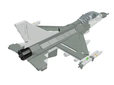 MocBricks3D - Lego F-16 Fighting Falcon 3D print model