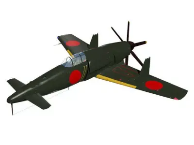 Kyusyu J7W1 Shinden 3D model