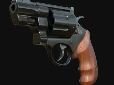 Magnum gun 3D model