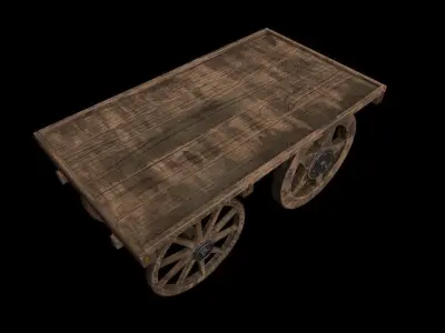 Hand Cart 3D model