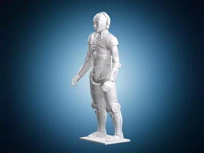 Star Wars C3PO Protocol Droid Model 3D print model