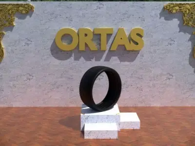 ORTAS TIRE NO 33 GAME READY Low-poly 3D model