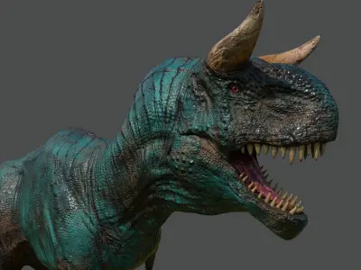 SUPER DINOSAUR  PREDATOR Low-poly 3D model