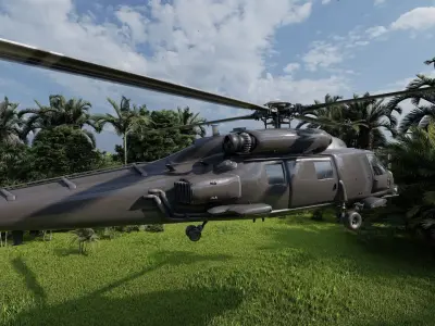 Sikorsky UH-60 Blackhawk 3D model