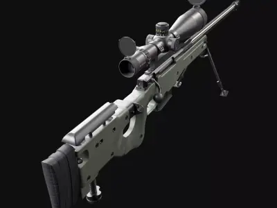 Accuracy International AWM L115A3 3D model