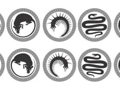 Enders Game Battle School Army Patches 3D print model