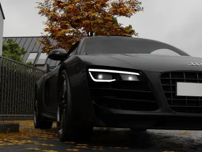 Audi RS8 Low-poly 3D model