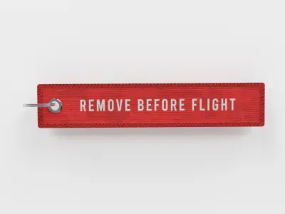 Remove before flight Keychain  3D model