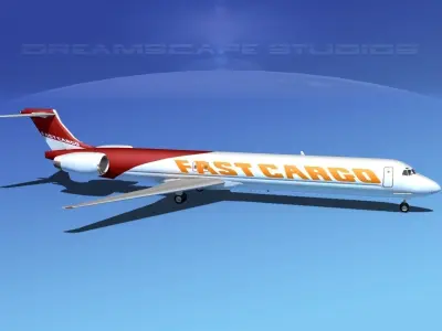 McDonnell Douglas MD80 Fast Cargo 3D model