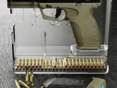 FORT-28 mod2 Low-poly 3D model