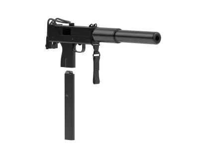 MAC-10 gun 3D model