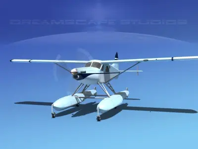  DeHavilland DHC-2 Turbo Beaver V15 3D model