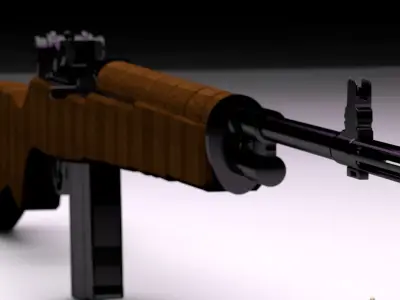 M14 - Game ready rifle Low-poly 3D model