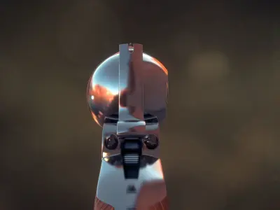 Colt Army 1860 revolver 3D model