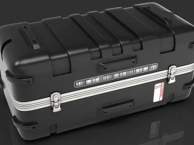 5 Sci-fi Military cases 3D model