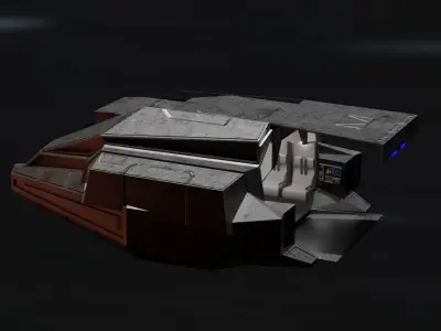 Sci - Fi Interior 3D model