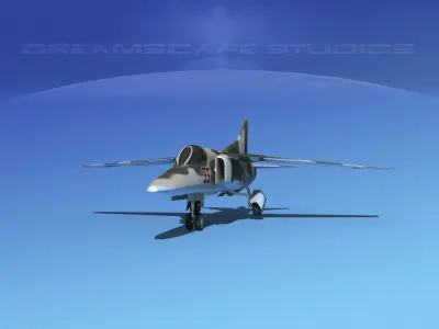 Mig-27 Flogger LP Russia Low-poly 3D model