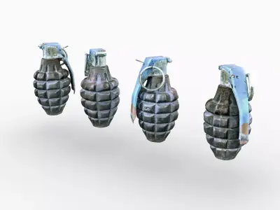 MK2 Handgrenade 3D model